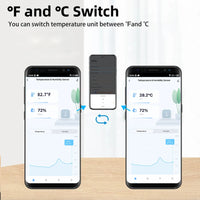 Tuya Zigbee or WiFi Temperature Humidity Sensor Home Connected Thermometer Compatible With Smart Life Alexa Google Assistant - TeaFlow