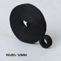 Cable Organizer Ties - 12mm Nylon Cable Management System (2M/5M Roll) - TeaFlow
