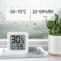 LCD Digital Thermometer Hygrometer - Indoor Temperature & Humidity Monitor - TeaFlow