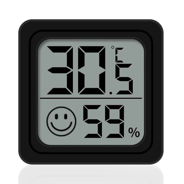 LCD Digital Thermometer Hygrometer - Indoor Temperature & Humidity Monitor - TeaFlow