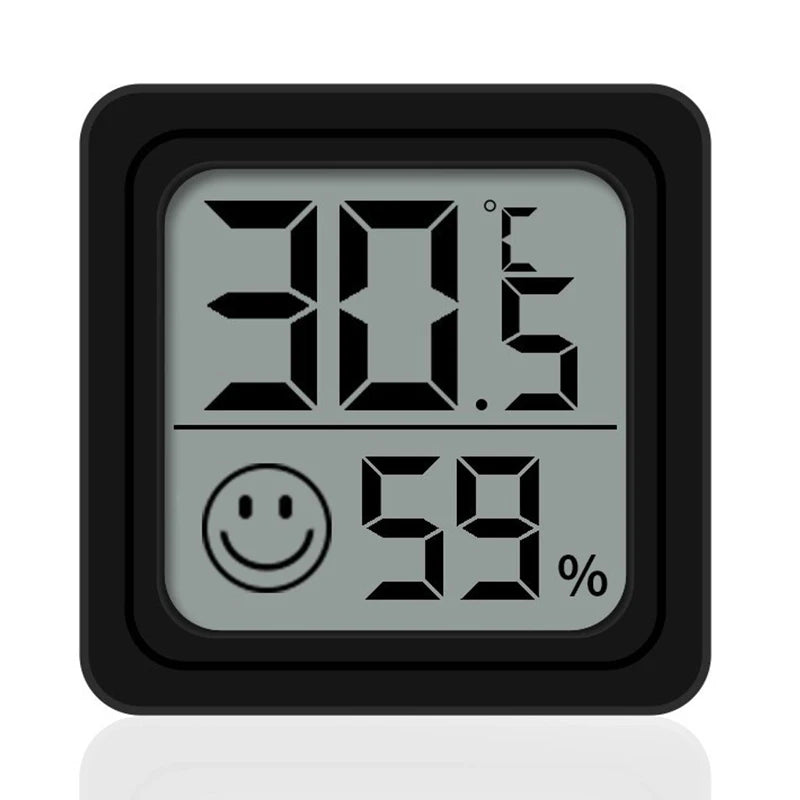 LCD Digital Thermometer Hygrometer - Indoor Temperature & Humidity Monitor - TeaFlow