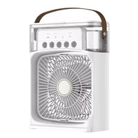 3 In 1 Summer Cooling Fan Portable Desktop Humidifier USB Mini Air Conditioners Night Light Water Mist For Home Or Office - TeaFlow