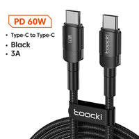 Toocki 100W USB-C to USB-C Fast Charging Cable - PD 3.0 Quick Charge - TeaFlow