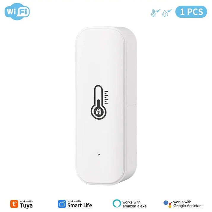 Tuya Zigbee or WiFi Temperature Humidity Sensor Home Connected Thermometer Compatible With Smart Life Alexa Google Assistant - TeaFlow