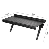 Computer Monitor Storage Rack - No-Drill Desk Organizer for Router & Set-Top Box - TeaFlow