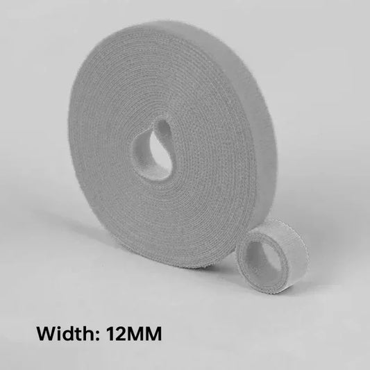 Cable Organizer Ties - 12mm Nylon Cable Management System (2M/5M Roll) - TeaFlow