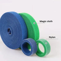 Cable Organizer Ties - 12mm Nylon Cable Management System (2M/5M Roll) - TeaFlow