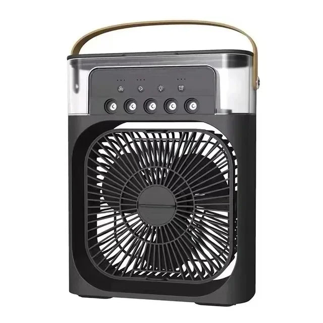 3 In 1 Summer Cooling Fan Portable Desktop Humidifier USB Mini Air Conditioners Night Light Water Mist For Home Or Office - TeaFlow