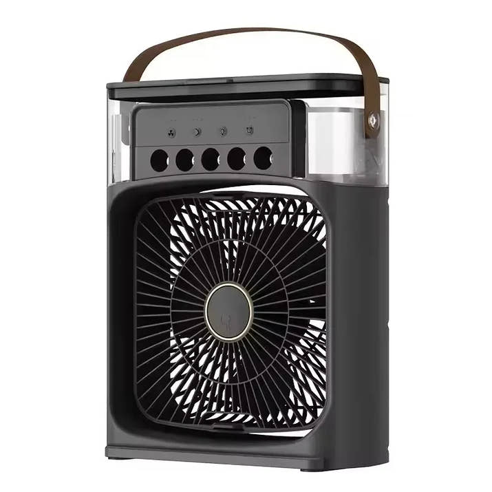 3 In 1 Summer Cooling Fan Portable Desktop Humidifier USB Mini Air Conditioners Night Light Water Mist For Home Or Office - TeaFlow