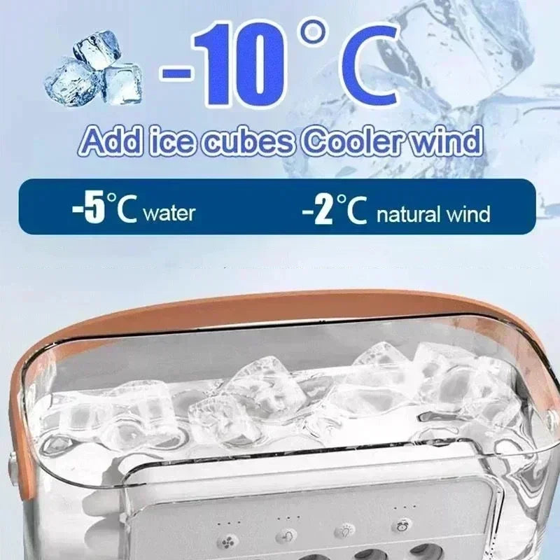 3 In 1 Summer Cooling Fan Portable Desktop Humidifier USB Mini Air Conditioners Night Light Water Mist For Home Or Office - TeaFlow