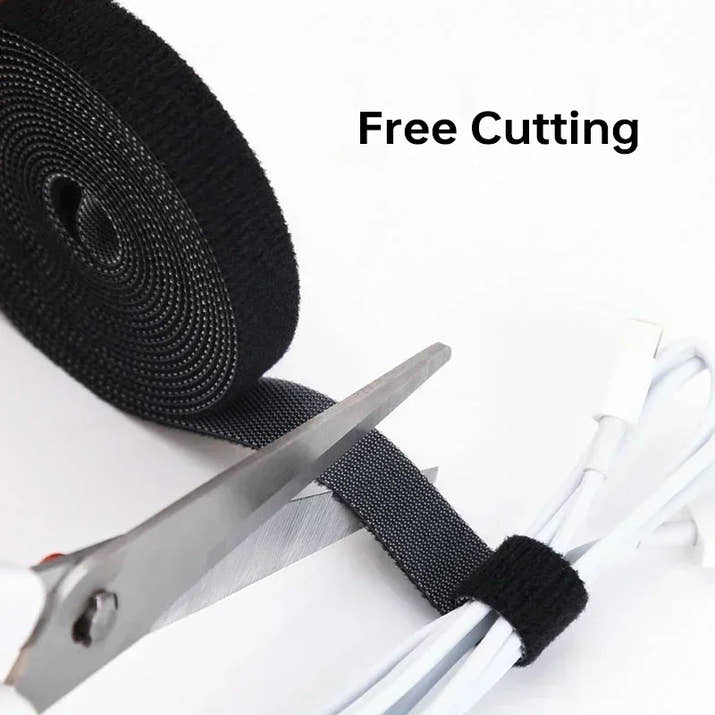 Cable Organizer Ties - 12mm Nylon Cable Management System (2M/5M Roll) - TeaFlow