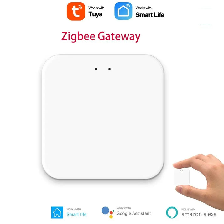 Tuya Zigbee or WiFi Temperature Humidity Sensor Home Connected Thermometer Compatible With Smart Life Alexa Google Assistant - TeaFlow