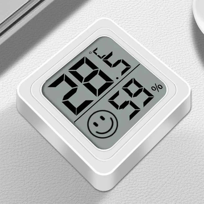 LCD Digital Thermometer Hygrometer - Indoor Temperature & Humidity Monitor - TeaFlow